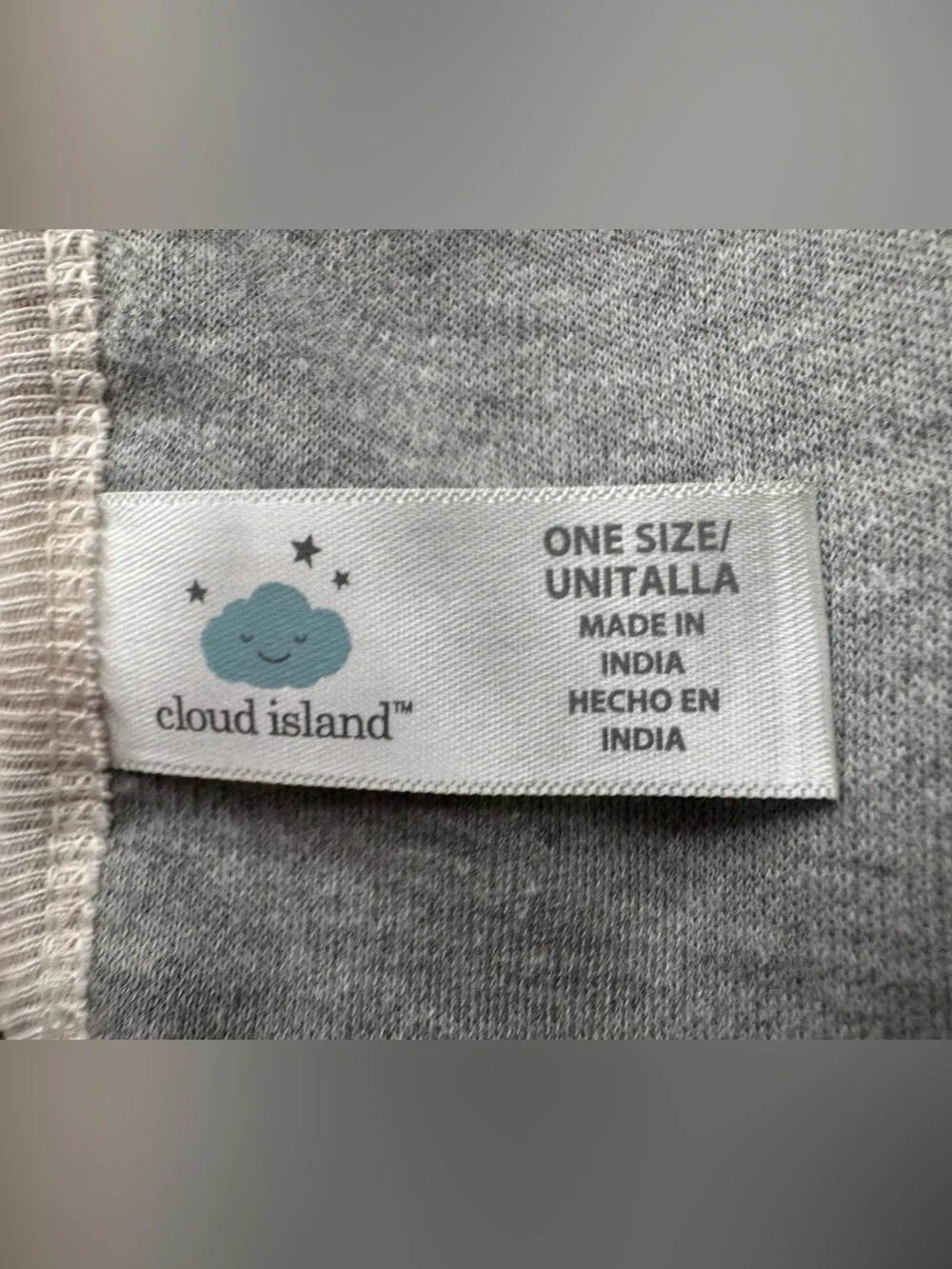 Cloud Island Baby Bib Set Neutral Gray White Bear Stripe 4 Pack One Size